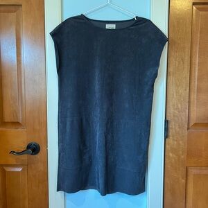 Aritzia Wilfred Free Sleeveless Nori Vegan Suede Dress